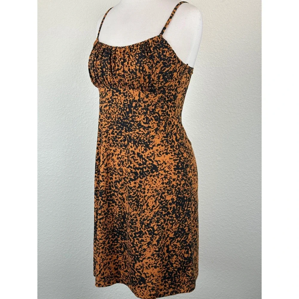 Nine‎ Britton Babydoll Mini Abstract Animal Print Grunge Indie Sleaze Stretch S